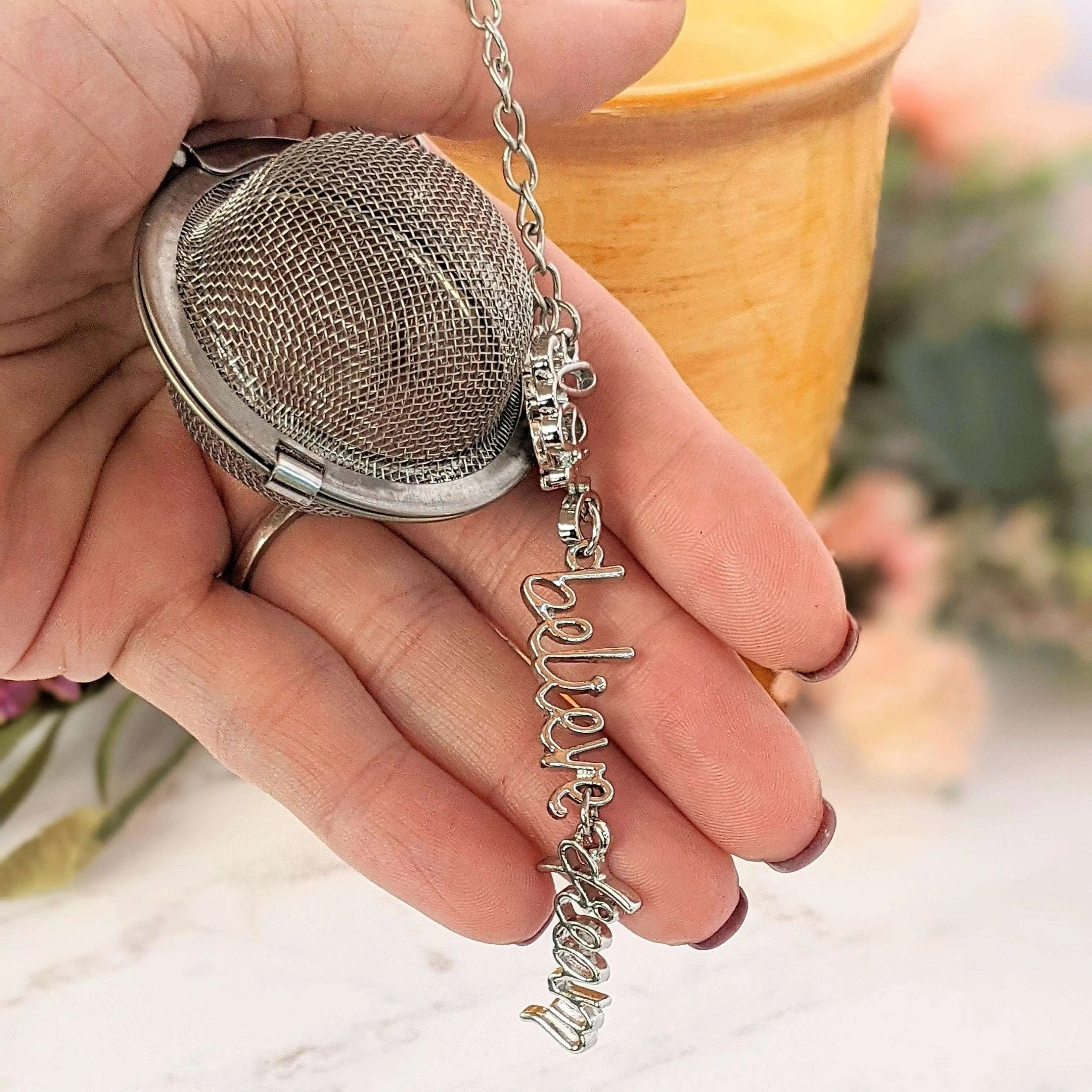 Love Believe Dream Tea Infuser Steeper