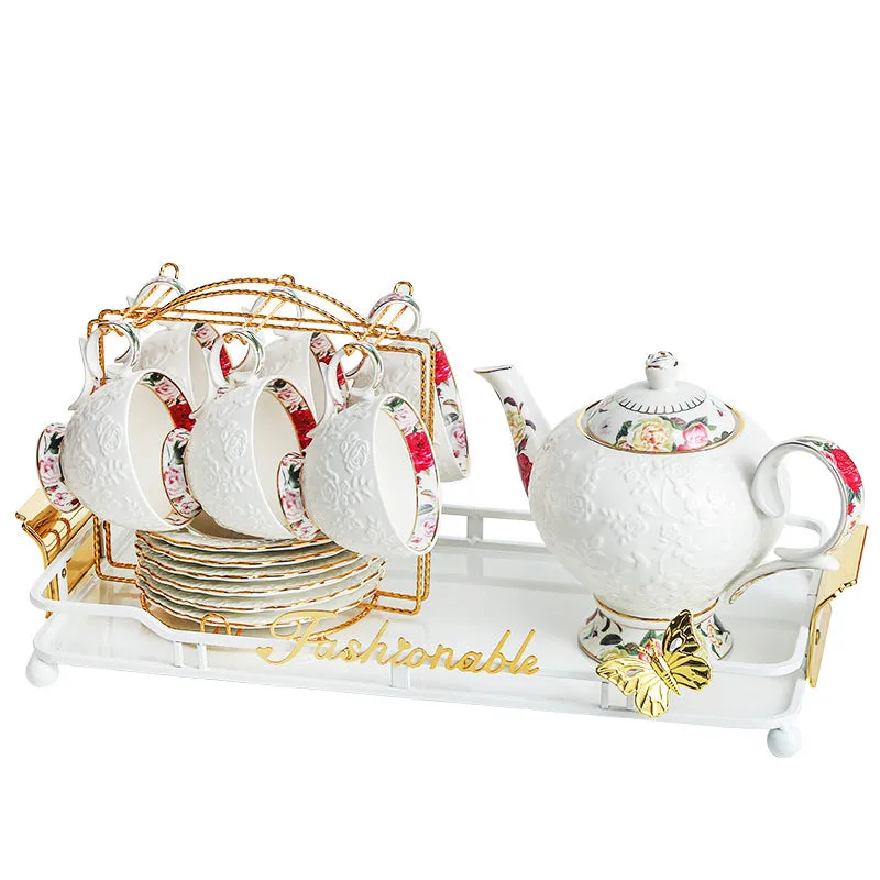 LUXURY FLORAL HIGH TEA SET