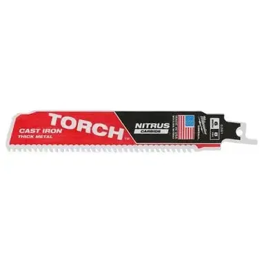 Milwaukee 48-00-5261 6" 7TPI The TORCH™ for CAST IRON with NITRUS CARBIDE™ 1PK