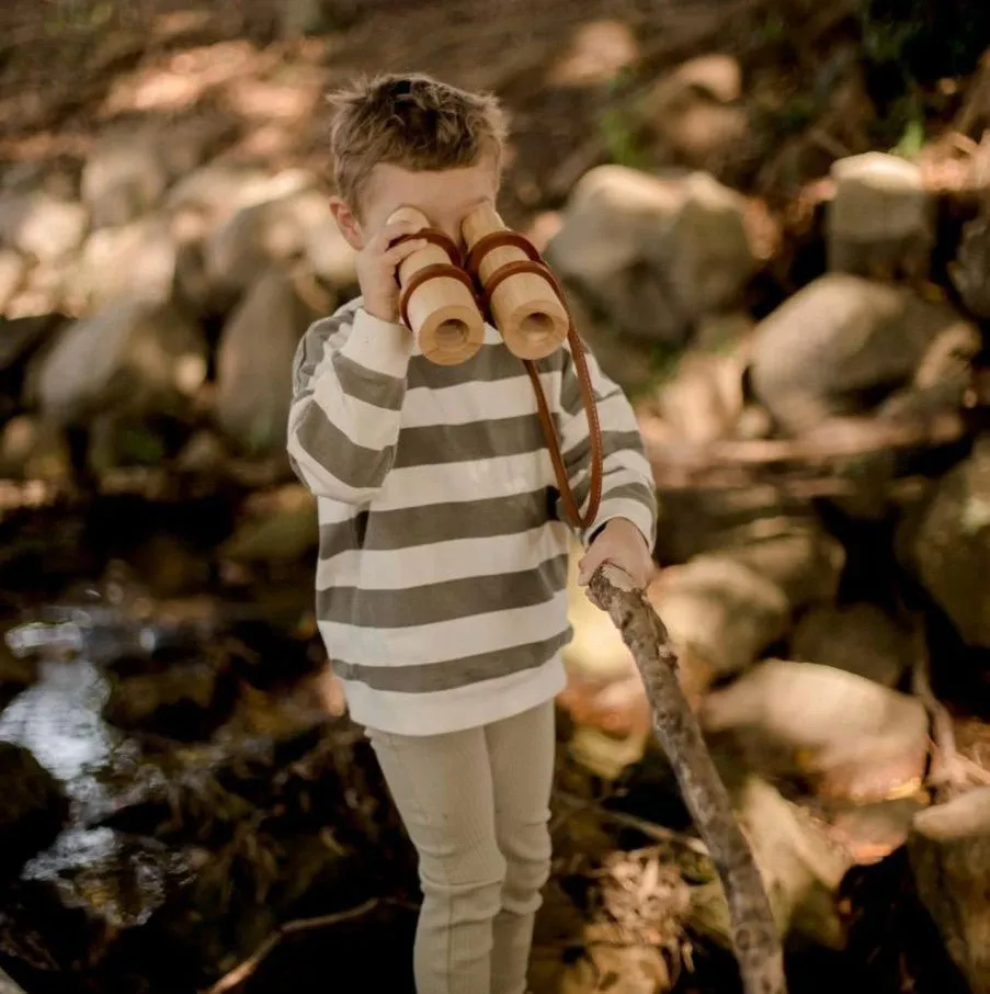 Natural Wooden Binoculars