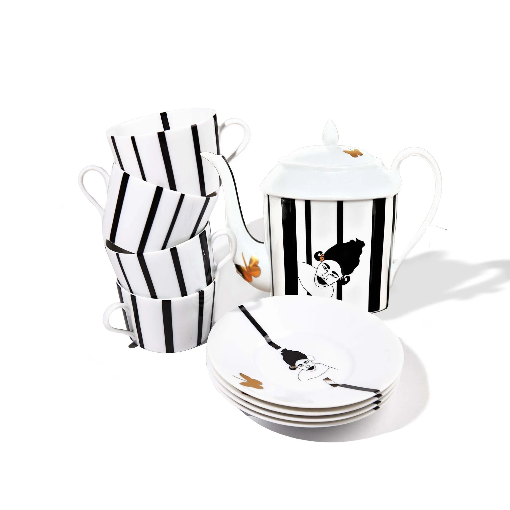 Nguka Limoges Tea Set 5 pc