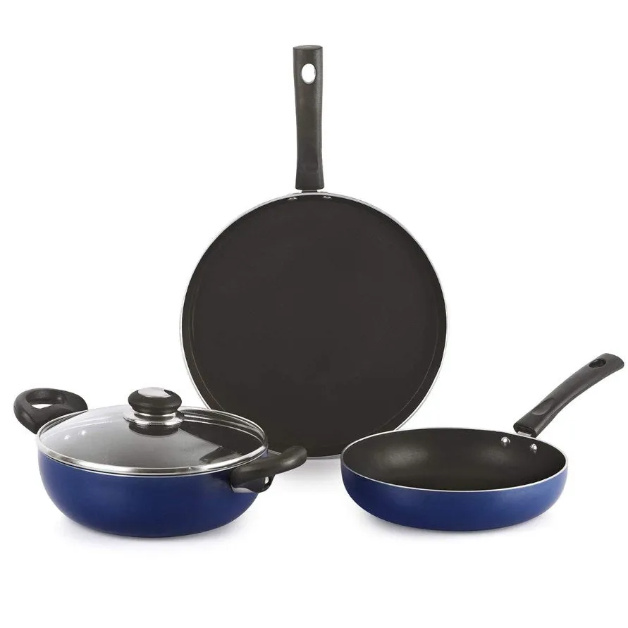 Non-Stick Prima Induction Base Cookware Set, 3 Pieces