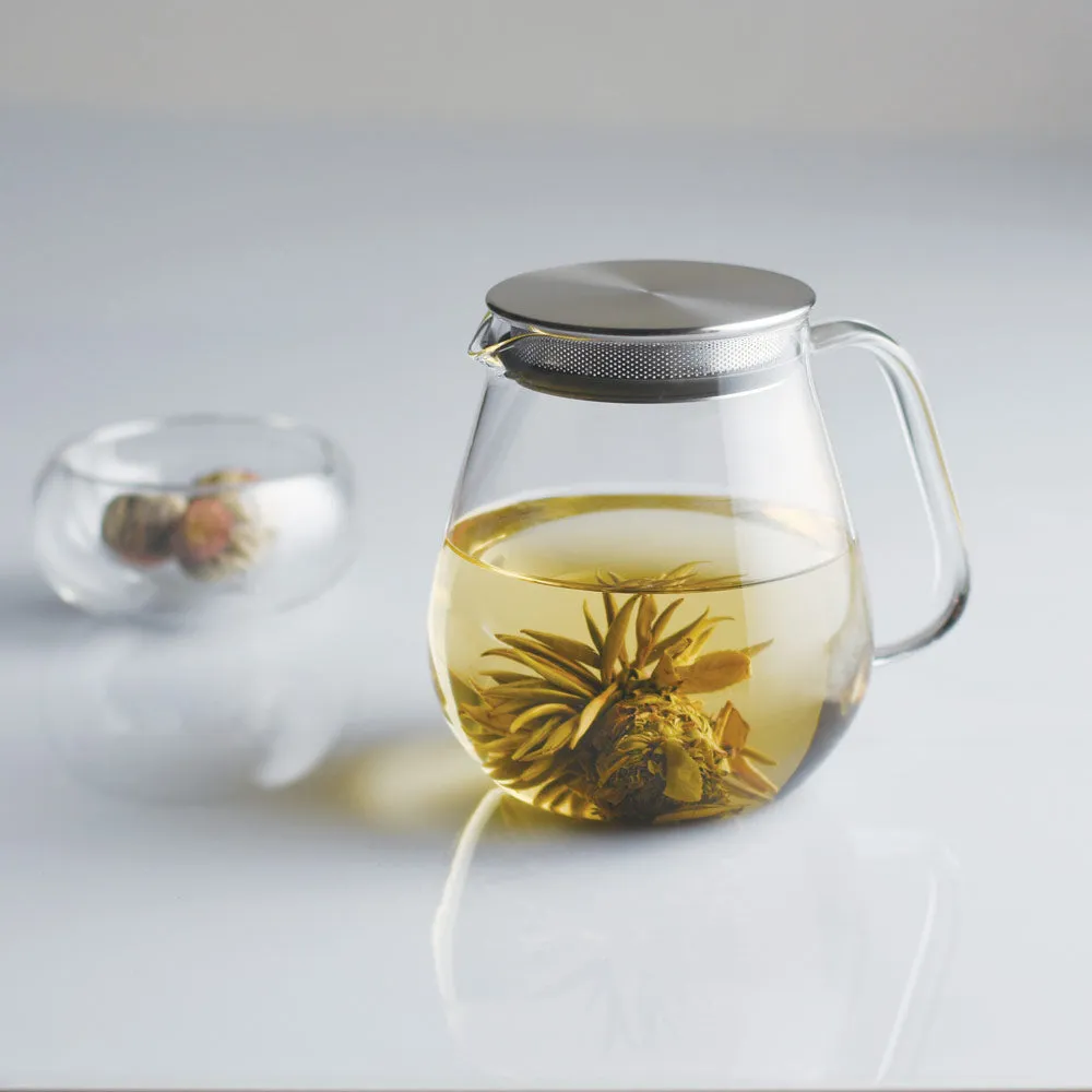 One Touch Glass Teapot for Loose Tea