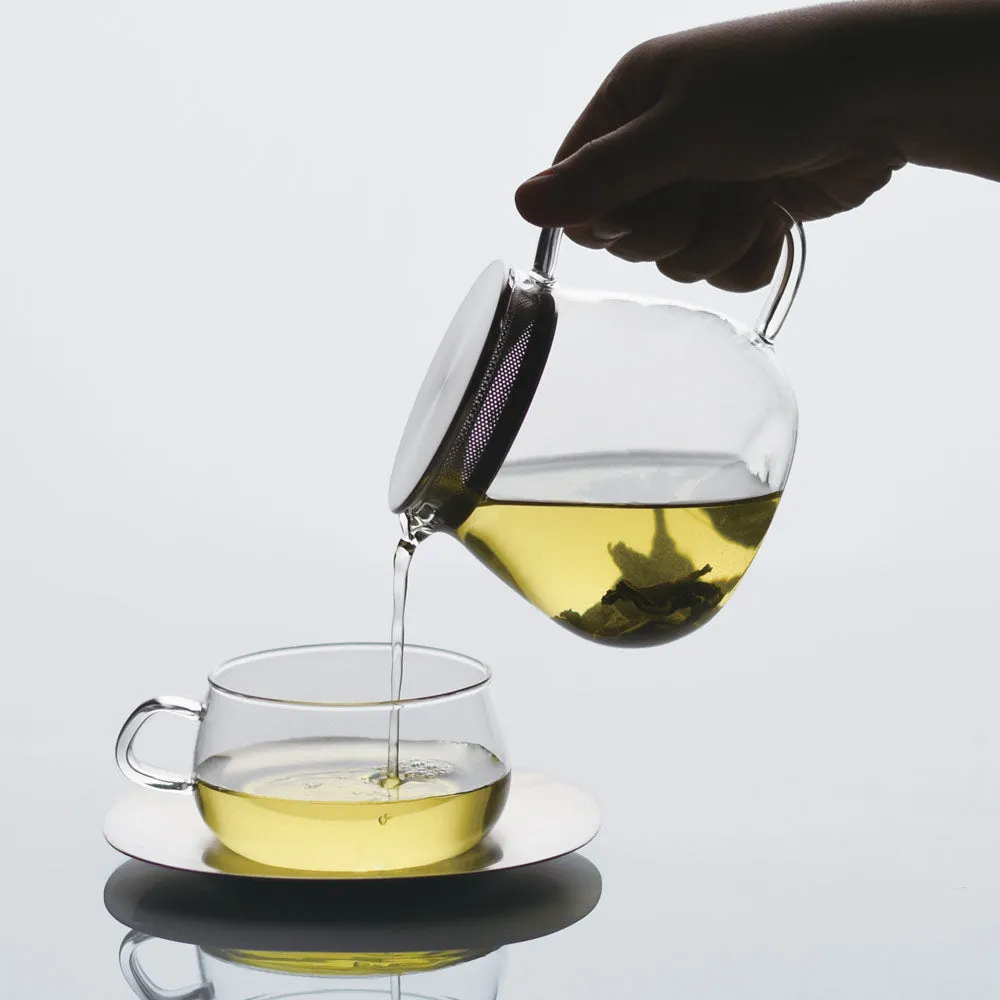 One Touch Glass Teapot for Loose Tea