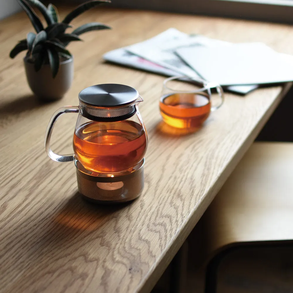 One Touch Glass Teapot for Loose Tea