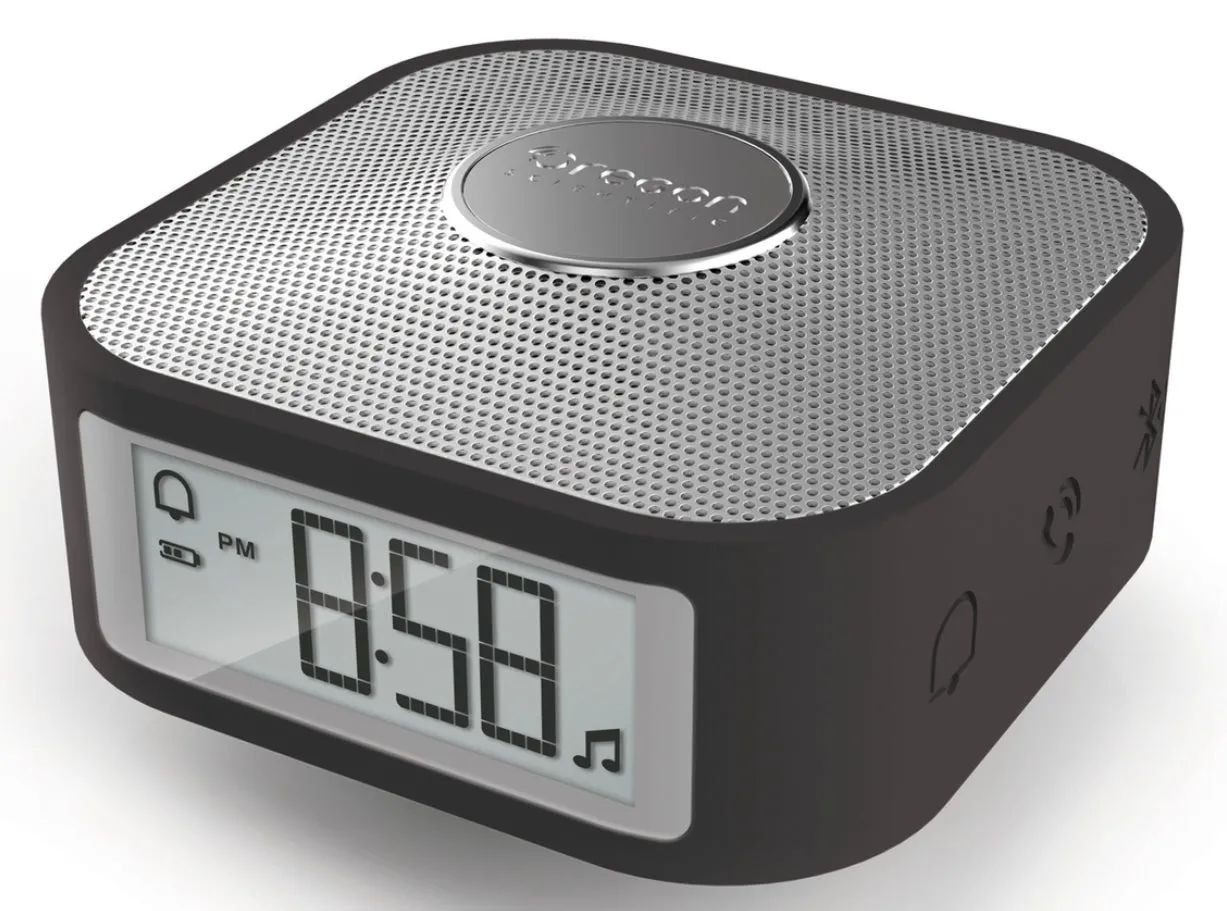 OREGON SCIENTIFIC SMART CLOCK WITH B/TOOTH MUSIC BLACK