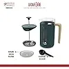 Pisa Cafetiere, 3-Cup, Green