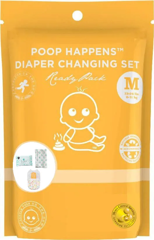 Poop Happens  One Complete Diaper Change Set