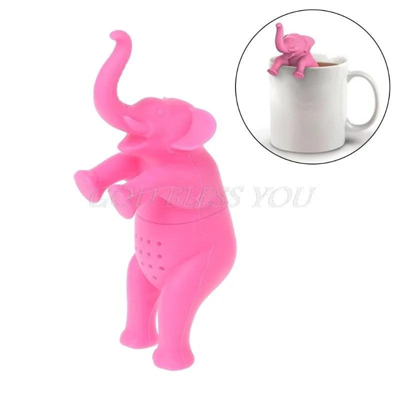 Silicone Elephant Tea Leaf Tea Strainer Filter Diffuser Loose Tea Leaves Hot Sale