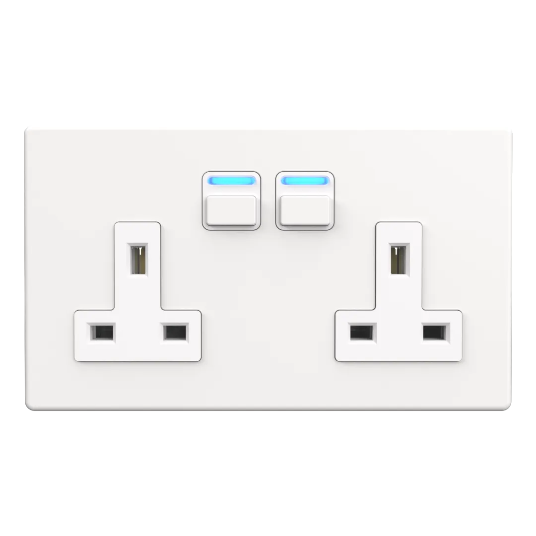 Sure! Here is an optimized product title with modifiers:

WiFi-Enabled Smart Dual Socket Plug with Voice Control and Energy Monitoring