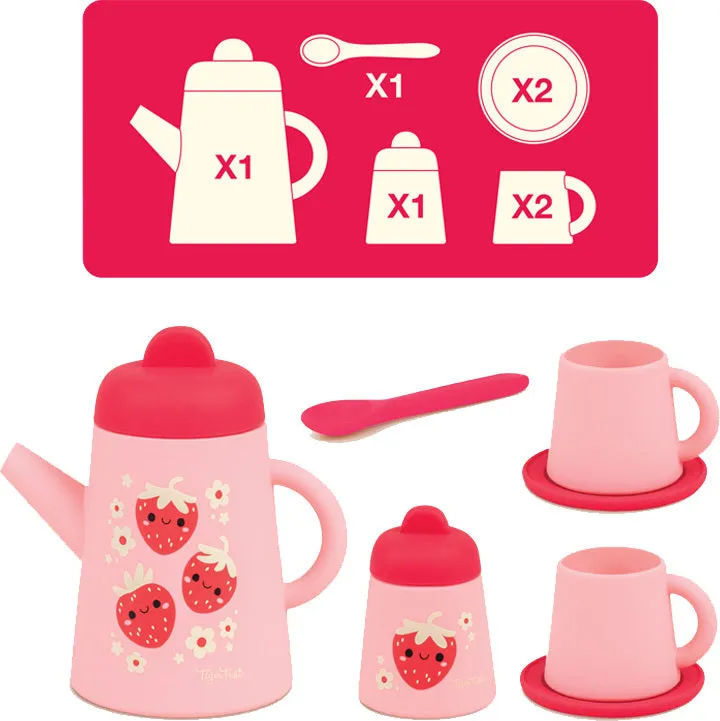 Strawberry Patch Silicone Tea Set