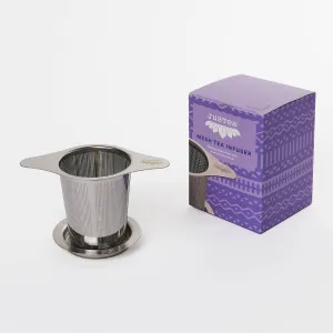 Tea Infuser with Dual-use Coaster Lid