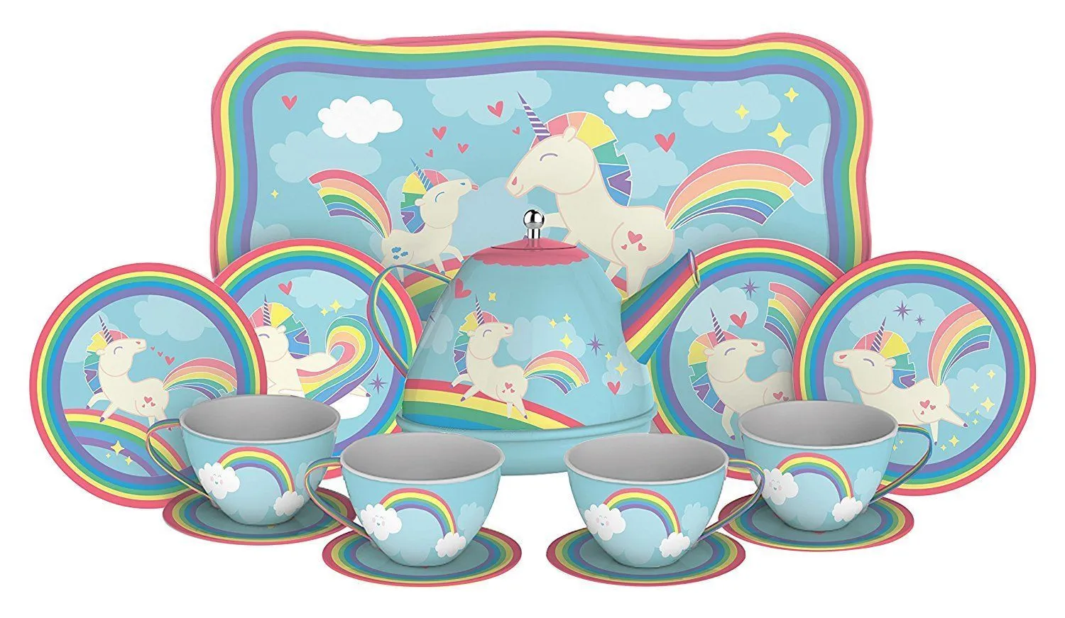 *Unicorn Tin Tea Set