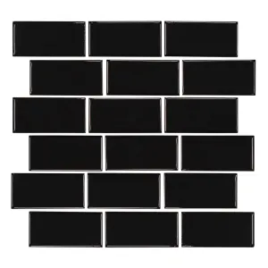 Vinta Black, 2" x 4" - Porcelain Tile