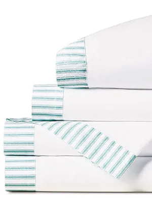 Vintage Beach Sea Ticking Stripe Sheet Set