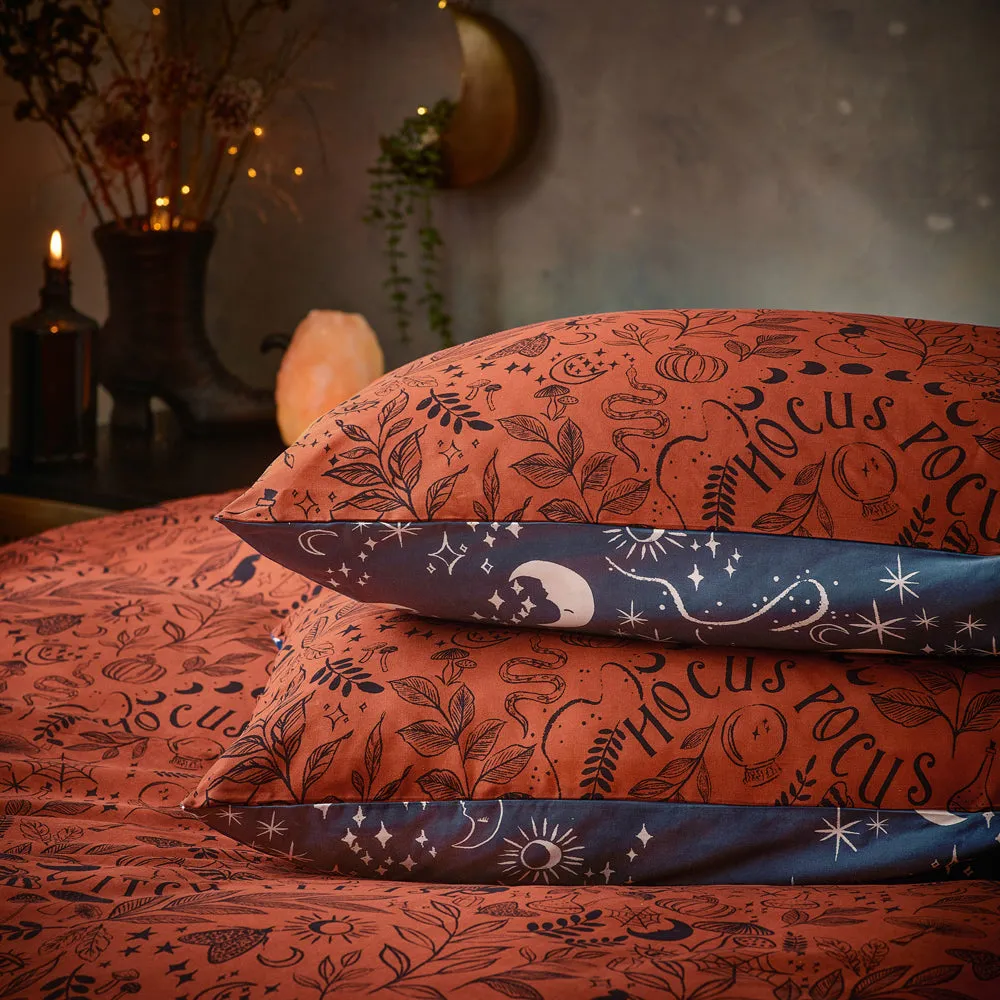 Witchy Vibes Duvet Cover Set Rust